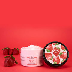 The Bath Store Strawberry Sparkle Body Butter for Deep Moisturizing & Tan Removal, For All Skin Type – 200gm