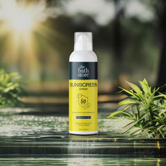 The Bath Store Sunscreen Spray SPF 50 PA +++ | Water Resistant, Lightweight & Non-Comedogenic Sun Cream | Sunscreen for Men & Women | No White Cast & Easy Application | Body Sunscreen Spray | For All Skin Type - 100 Ml