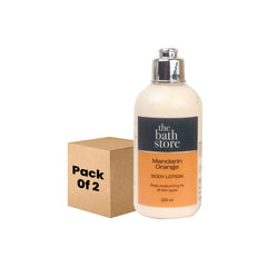 The Bath Store Mandarin Orange Body Lotion - Nourishing | Moisturizer | Smooth Skin – 200ml (Pack of 2)