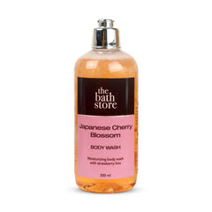 The Bath Store Japanese Cherry Blossom Body Wash - Deeply Cleansing | Nourishing Liquid Soap | Men and Women - 300ml