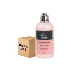 The Bath Store Pomegranate Body Lotion - Nourishing | Moisturizer | Smooth Skin - 200ml (Pack of 3)