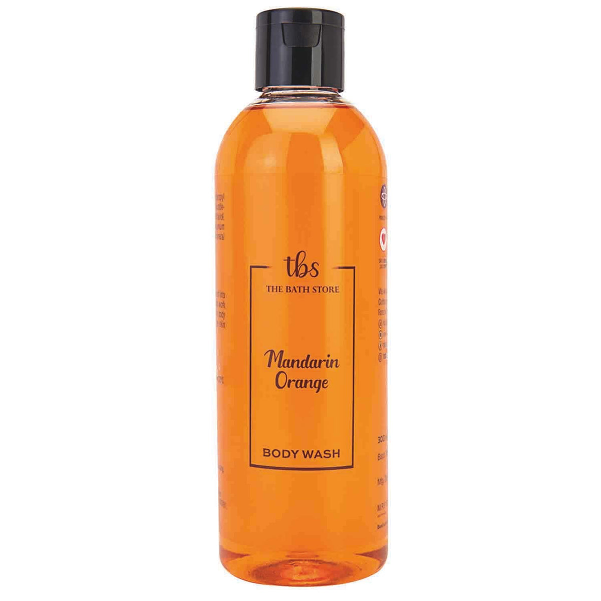 The Bath Store Mandarin Orange Body Wash with Natural Ingredients, Moisturizing Body Wash for All Skin Type - 300 ml