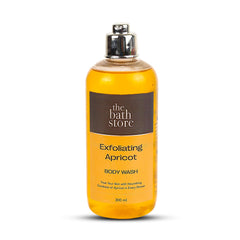 The Bath Store Exfoliating Apricot Body Wash | Refreshing and Invigorating | Fights Body & Back Acne | Removes Dead Skin Cells | Paraben Free & Cruelty Free Suitable for all Skin Types - 300ml