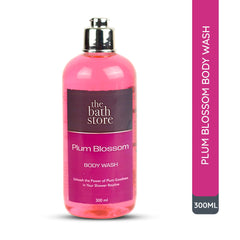 The Bath Store Plum Blossom Body Wash - 300ml |Cleans, Rejuvenates and Energies Skin | Treats skin Rashes | Reduces the effect of Pollution | Cruelty free & Preservative Free | suitable all Skin Type