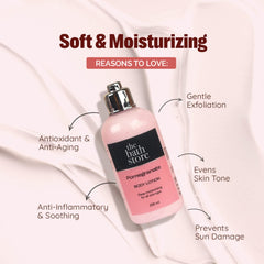 The Bath Store Pomegranate Body Lotion - Nourishing | Moisturizer | Smooth Skin - 200ml (Pack of 2)