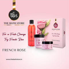 The Bath Store French Rose Combo (Body Butter 200gm + Body Wash 300ml + Body Yogurt 200gm)