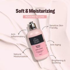 The Bath Store British Rose Body Lotion - Nourishing | Moisture-Locking | Anti-Aging | Women and Men - 200ml (Pack of 10)