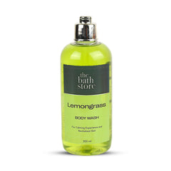 The Bath Store Lemongrass Body Wash - 300ml | Skin Conditioners for Smooth Skin| Gently removes dirt and impurities | Cruelty Free | Preservative Free | Paraben Free | Suitable For all skin type