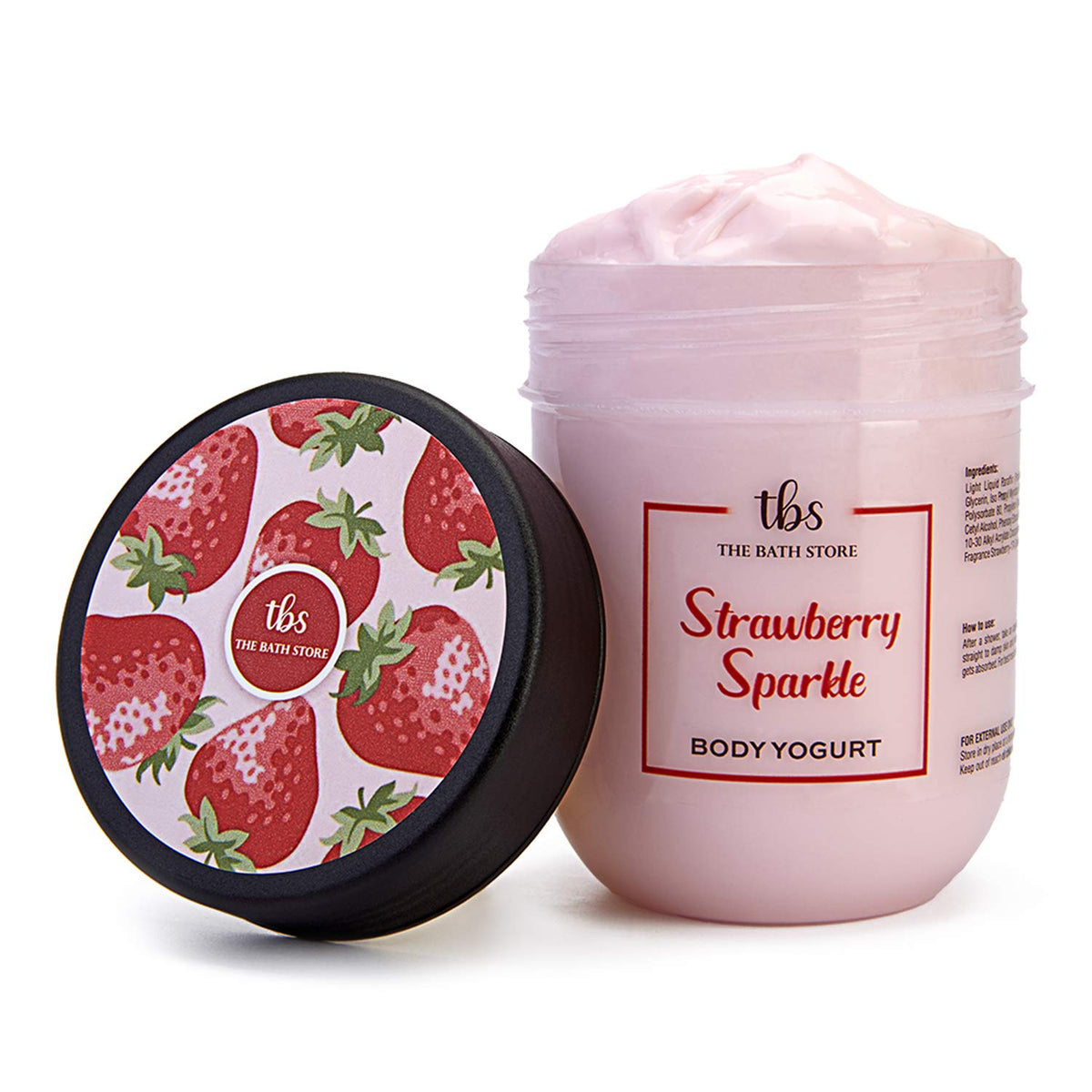 The Bath Store Strawberry Sparkle Body Yogurt for Soft and Supple Skin with Rich Ingredients for All Skin Type - 200 gm