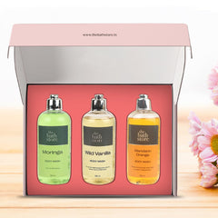 The Bath Store Combo Gift Set (Pack of 3) for Women & Men, Shower Gel, Bathing Bar, Foaming Body Wash, Long Lasting Fragrance, Cleanses & Moisturizes, Floral & Refreshing Body wash - 300ml